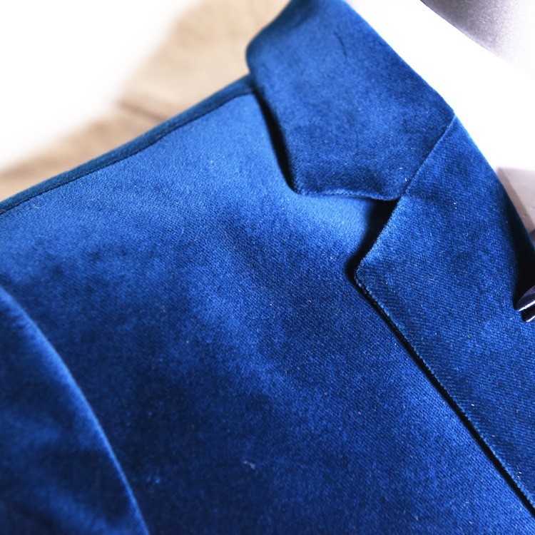 高定丝绒服装面料 全棉梭织割绒厂家西装箱包平绒布料图4