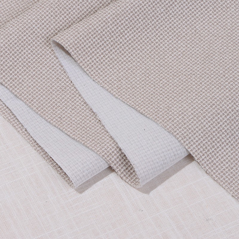 410克小格子涤纶仿麻布抱枕沙发套 布料布匹图4