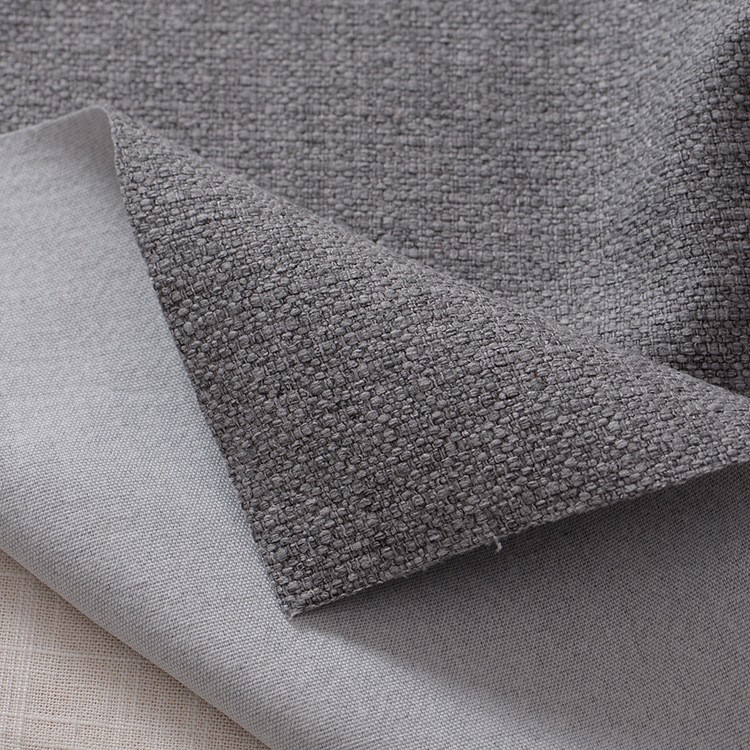 加厚仿麻布料纯色粗麻布沙发套抱枕套家具面料沙发布料面料老粗布图4