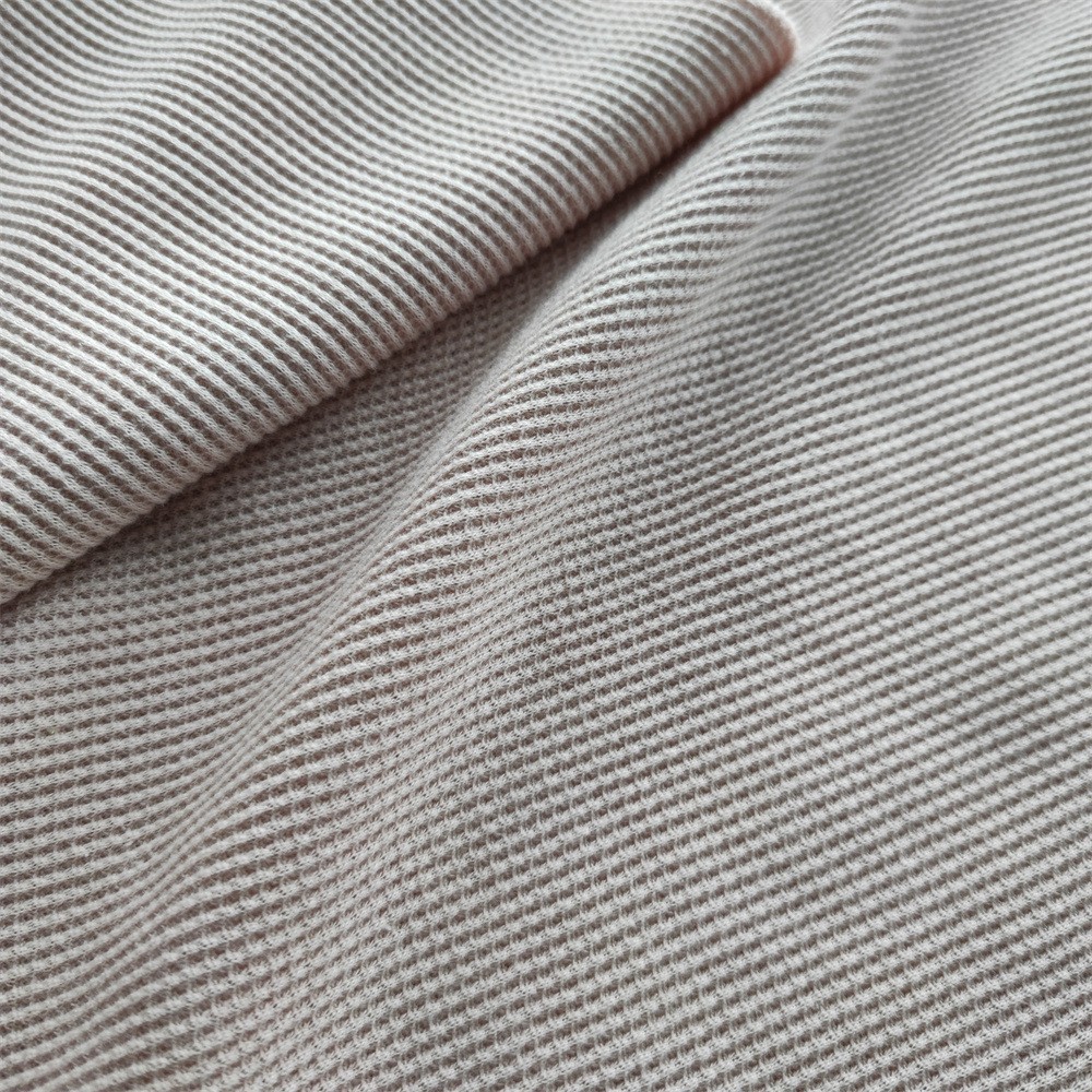 【有机棉+再生涤纶】华夫格针织面料，可开具GRS&GOTS交易证书。图2