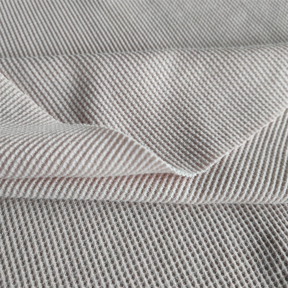 【有机棉+再生涤纶】华夫格针织面料，可开具GRS&GOTS交易证书。图5