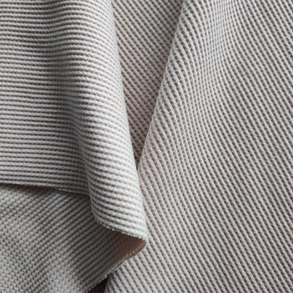 【有机棉+再生涤纶】华夫格针织面料，可开具GRS&GOTS交易证书。图3