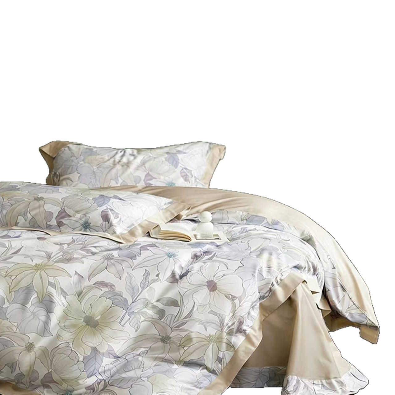 全棉数码活性印花床单四件套单人双人100%棉纯棉套件图5