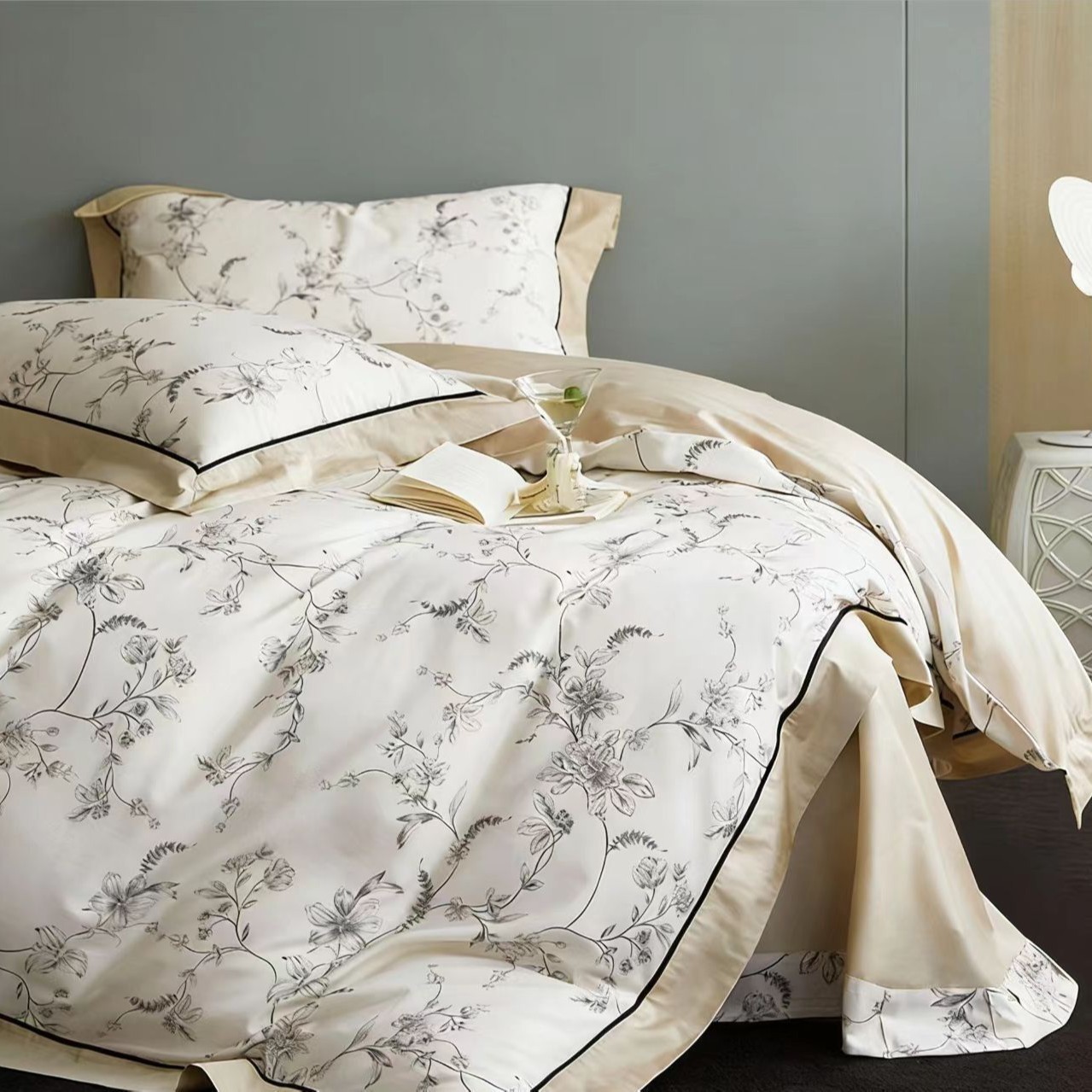 全棉数码活性印花床单四件套单人双人100%棉纯棉套件图2