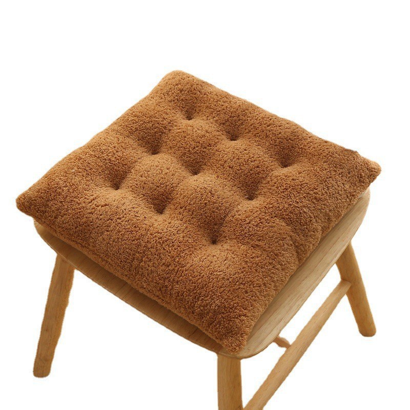 加厚椅子坐垫亲肤毛绒坐垫家用餐椅座垫办公室学生椅子垫屁垫椅垫图5