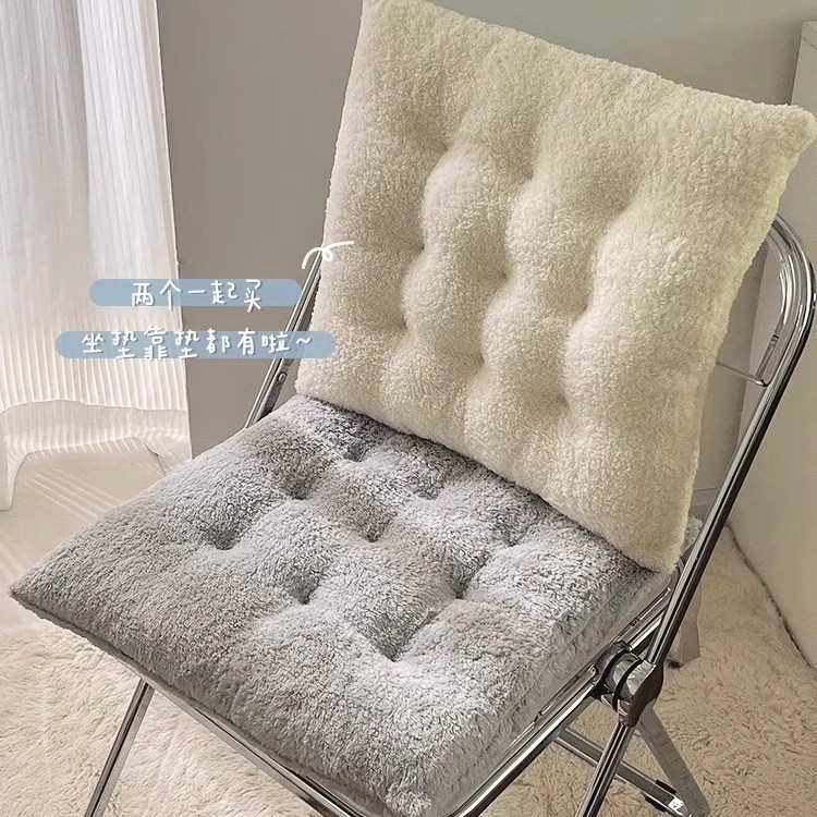 毛绒坐垫办公室久坐大学生教室宿舍屁垫加厚座垫餐椅子屁股垫子图3