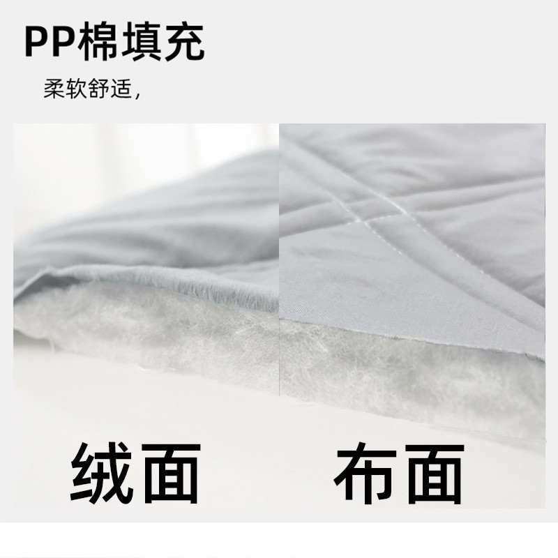 加厚绒面床头罩软包床头套罩床头靠背套罩通用简约保护罩防撞图3