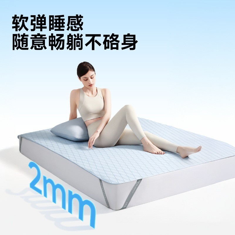 绘睡硅胶安睡冰席Pro软凉席夏季凉感小冰席软垫单凉席图3