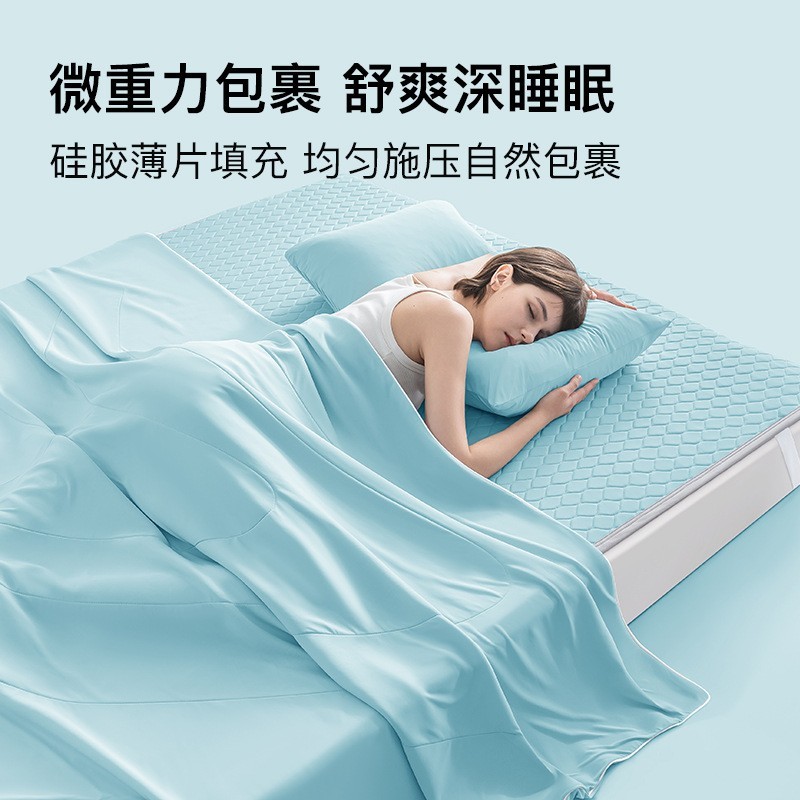 硅胶凉席夏季空调冰丝软垫床笠款可机洗2024新款冰感凉席图2
