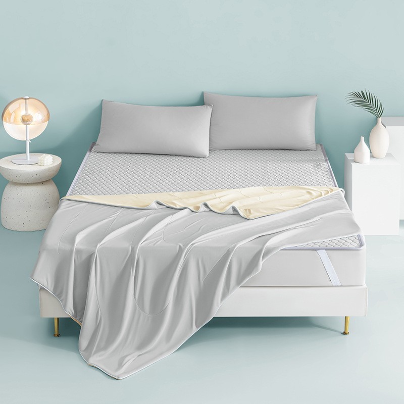 硅胶凉席夏季空调冰丝软垫床笠款可机洗2024新款冰感凉席图3