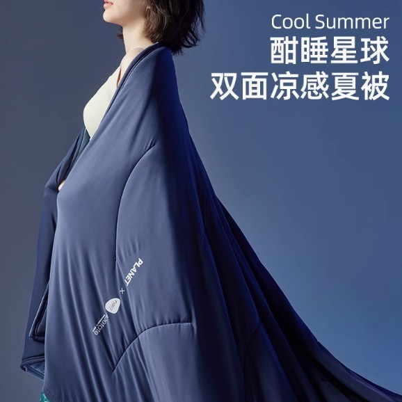 新款酣睡星球双面凉感夏凉被夏季可机洗夏被子被芯图4