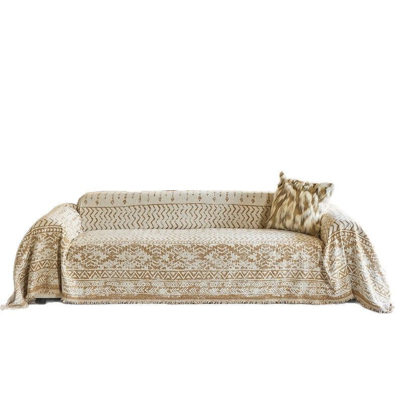 摩洛哥复古雪尼尔沙发盖布垫四季通用高级感沙发巾全盖柔软沙发布图5