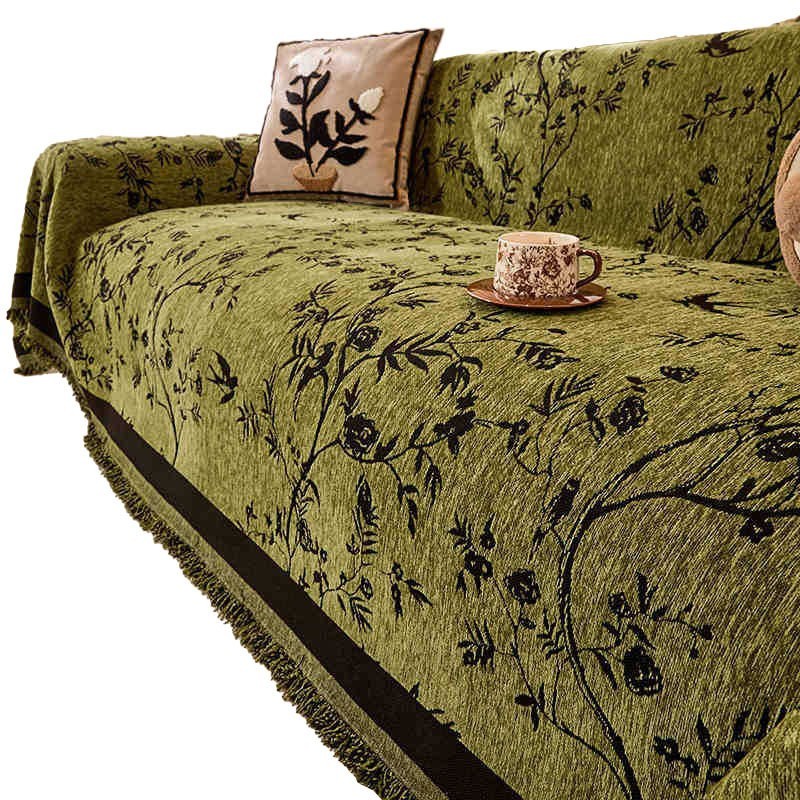 法式复古沙发垫盖布套罩全包防滑中古风沙发巾全盖毯防尘四季通用图5