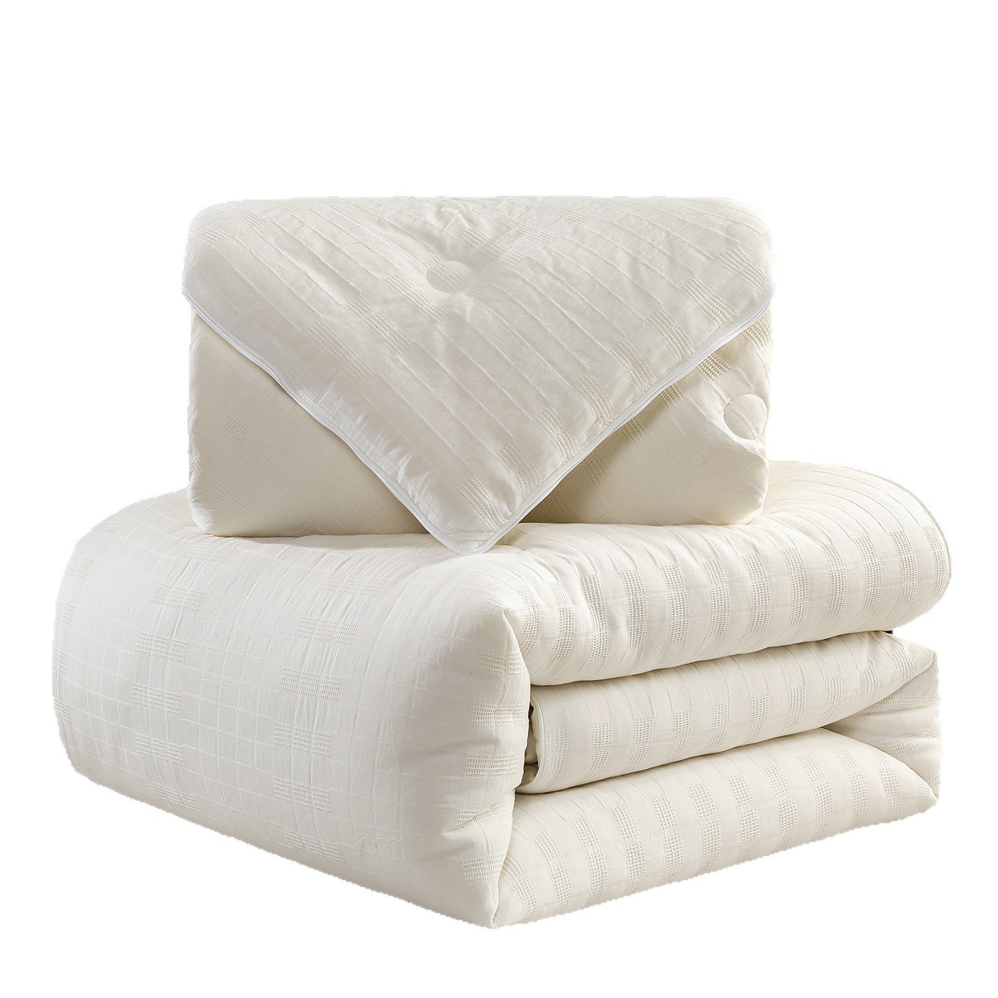 A类大豆纤维全棉被芯加厚春秋冬被子四季被二合一拉链子母被纯棉图5