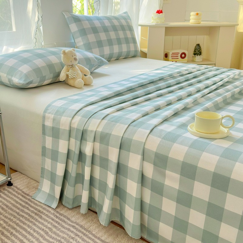 a类老粗布床单全棉单件春季家用双人纯棉被单三件套宿舍单人床单图3