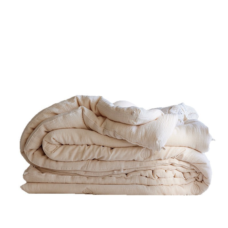 A类棉麻55%大豆纤维被芯轻柔保暖春秋被夏凉被子冬被加厚双层纱被图5