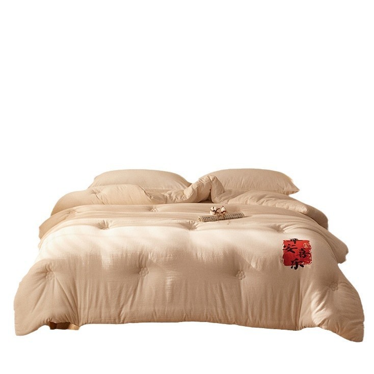 平安喜乐丨国风新疆棉花被里外全棉加厚冬被单双人纯棉春秋被图5